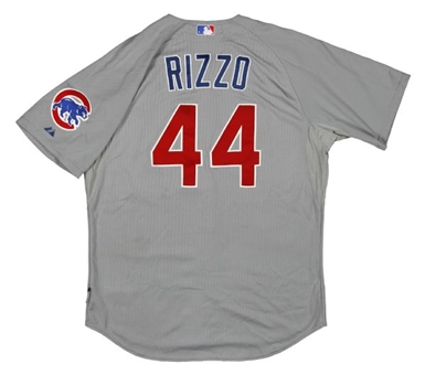2012 Anthony Rizzo Rookie Game Used Chicago Cubs Road Jersey (MLB Authenticated)